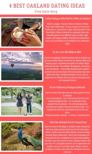 Infographics of 4 Best Oakland Dating Ideas - Free Dating Blog